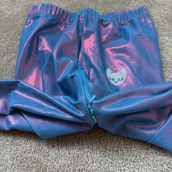 HIRO GATO Mystique Metallic Spandex Leggings M MEDIUM BRAND NEW LIMITED L@@K! - Picture 6 of 12